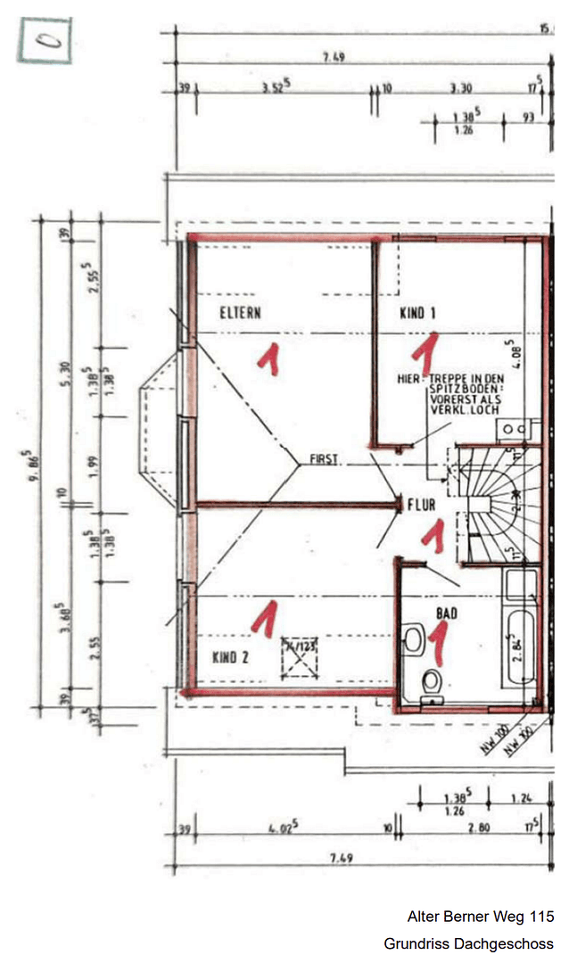 Prodej domu 111 m², pozemek 477 m², Alter Berner Weg 115, Hamburg, Hamburg Prodej domu 111 m², pozemek 477 m², Alter Berner Weg 115, Hamburg, Hamburg