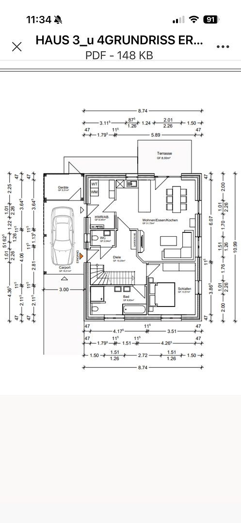 Pronájem domu 128 m², pozemek 330 m², II.Hüllenweg 20 a, Barßel, Dolní Sasko Pronájem domu 128 m², pozemek 330 m², II.Hüllenweg 20 a, Barßel, Dolní Sasko