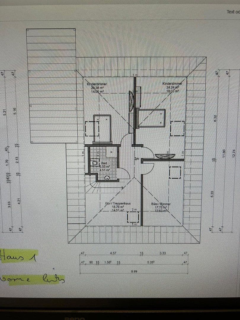 Pronájem domu 128 m², pozemek 330 m², II.Hüllenweg 20 a, Barßel, Dolní Sasko Pronájem domu 128 m², pozemek 330 m², II.Hüllenweg 20 a, Barßel, Dolní Sasko