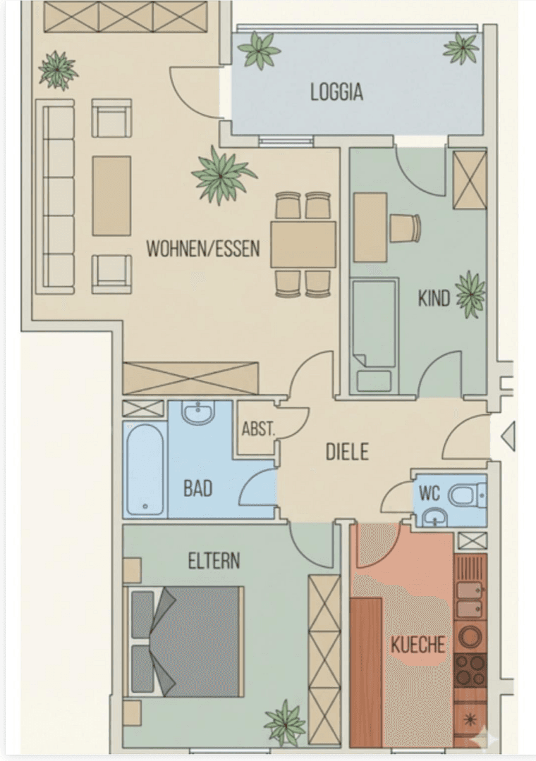 Pronájem bytu 3+1 87 m², Schmitzstr. 5, Mannheim, Bádensko-Württembersko Pronájem bytu 3+1 87 m², Schmitzstr. 5, Mannheim, Bádensko-Württembersko