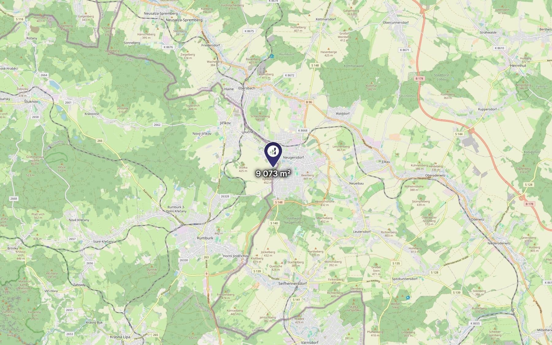 Prodej pozemku 9.073 m², Jiříkov, Ústecký kraj Prodej pozemku 9.073 m², Jiříkov, Ústecký kraj
