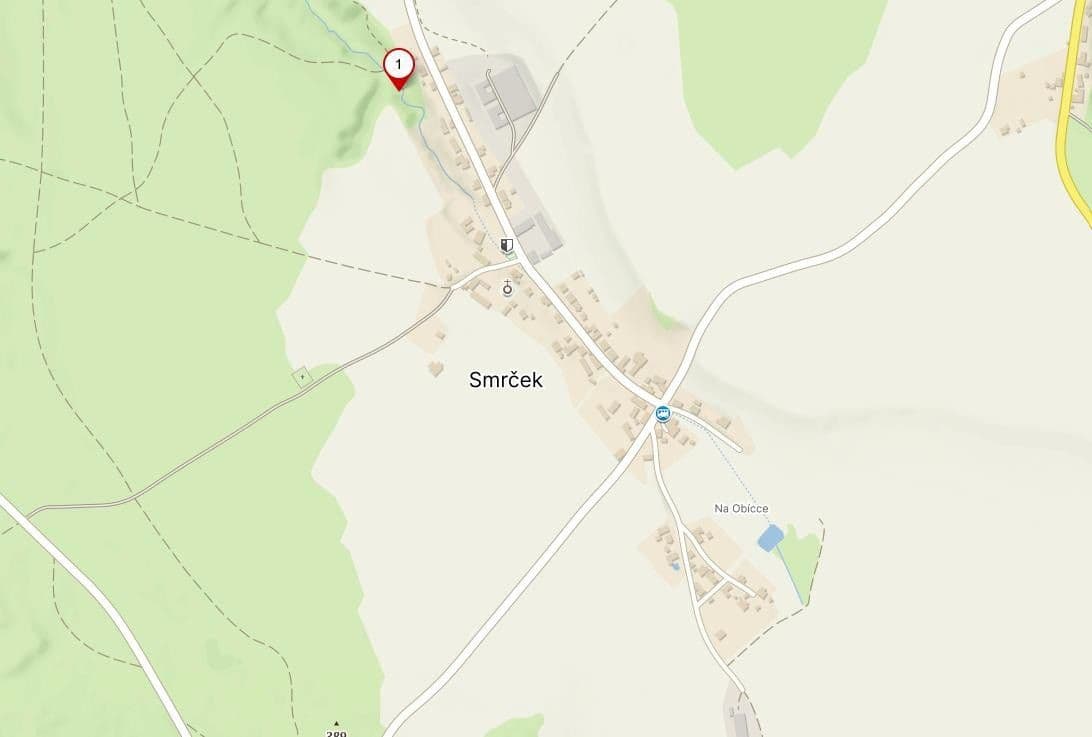 Prodej pozemku 2.124 m², Smrček, Pardubický kraj Prodej pozemku 2.124 m², Smrček, Pardubický kraj