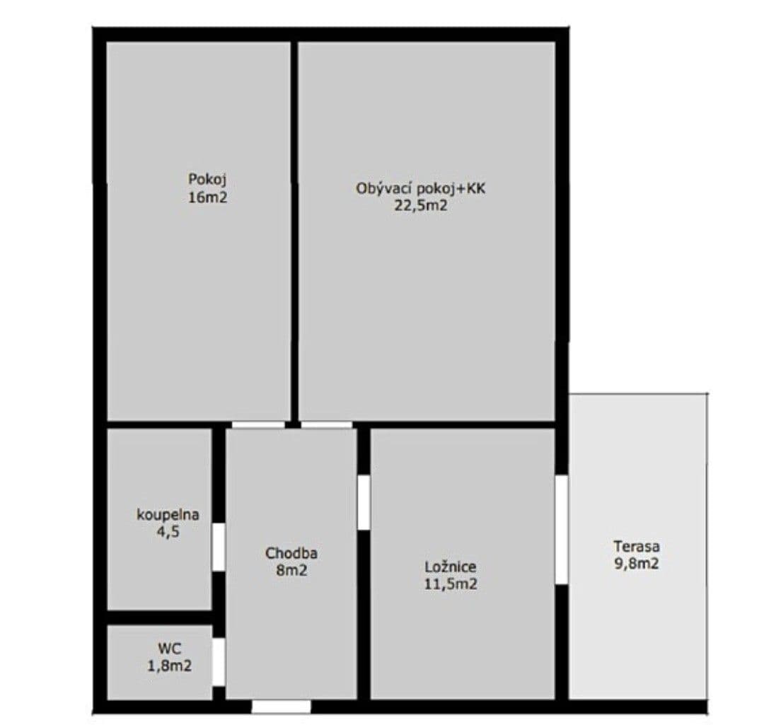 Prodej bytu 3+kk 65 m², Habrová, Holubice, Středočeský kraj Prodej bytu 3+kk 65 m², Habrová, Holubice, Středočeský kraj