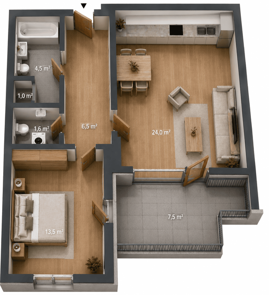 Pronájem bytu 2+kk 63 m², Zdiměřická, Praha, Praha Pronájem bytu 2+kk 63 m², Zdiměřická, Praha, Praha