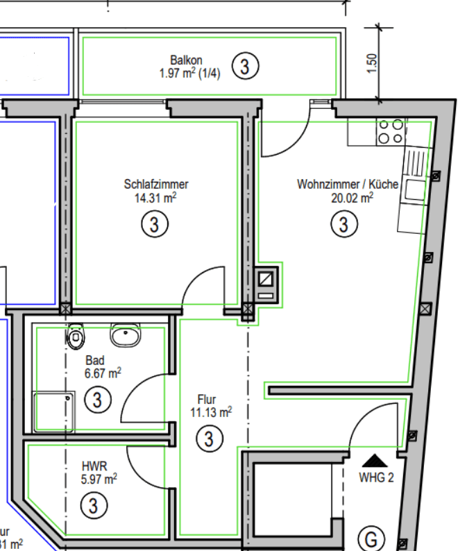 Pronájem bytu 2+1 61 m², Mühlenanger 14, Adelebsen, Dolní Sasko Pronájem bytu 2+1 61 m², Mühlenanger 14, Adelebsen, Dolní Sasko