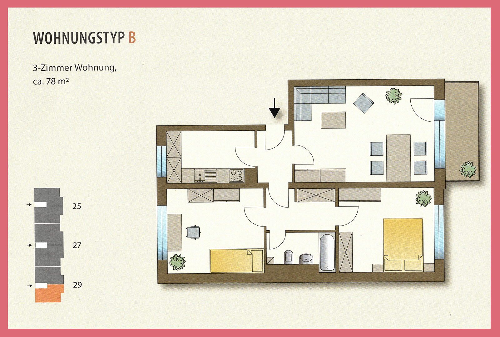 Pronájem bytu 3+1 80 m², Moselstr. 29, Riedstadt, Hessen Pronájem bytu 3+1 80 m², Moselstr. 29, Riedstadt, Hessen