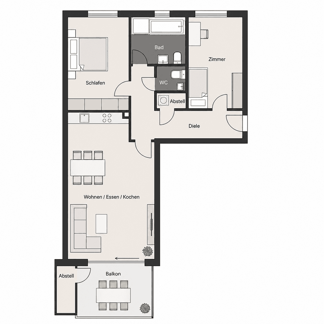 Prodej bytu 3+1 96 m², Markgrafenstraße 3, Endingen, Bádensko-Württembersko Prodej bytu 3+1 96 m², Markgrafenstraße 3, Endingen, Bádensko-Württembersko