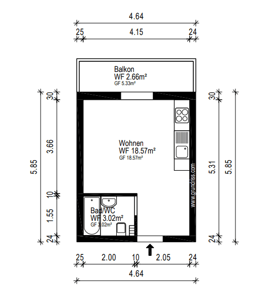 Prodej bytu 1+1 25 m², Reichenhaller Strasse 27, München, Bavorsko Prodej bytu 1+1 25 m², Reichenhaller Strasse 27, München, Bavorsko