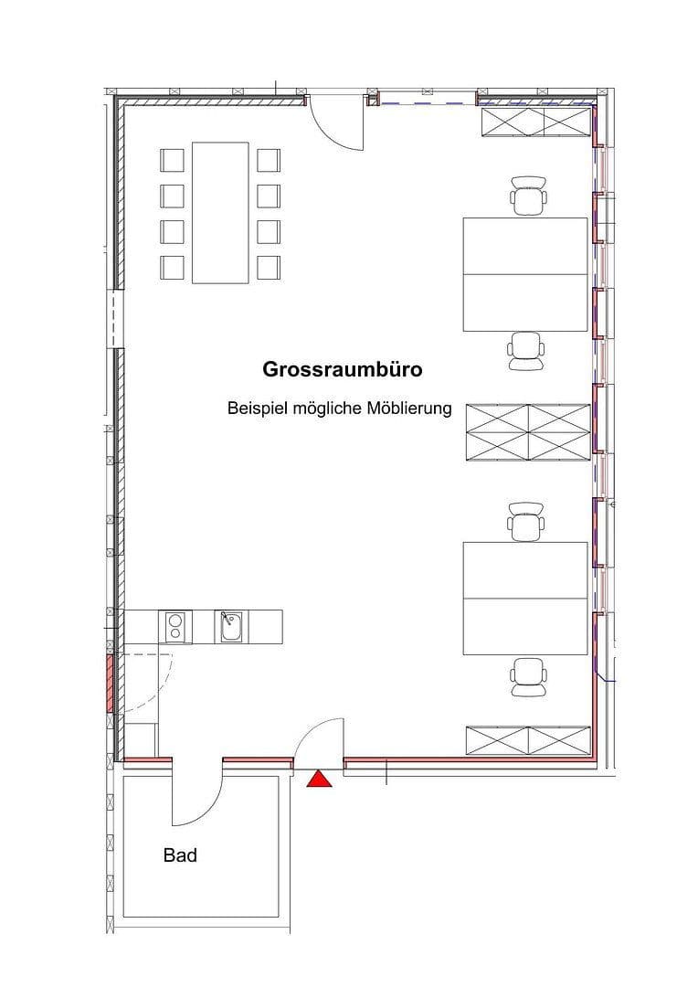 Pronájem kanceláře 100 m², Badbergen, Dolní Sasko Pronájem kanceláře 100 m², Badbergen, Dolní Sasko