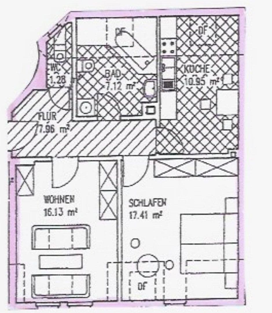 Pronájem bytu 2+1 60 m², Kreisigstraße 29, Cvikov, Sasko Pronájem bytu 2+1 60 m², Kreisigstraße 29, Cvikov, Sasko