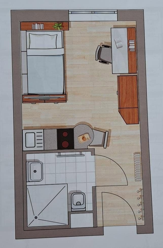 Pronájem bytu 1+1 22 m², Königsbrunner Straße 1, Augsburg, Bavorsko Pronájem bytu 1+1 22 m², Königsbrunner Straße 1, Augsburg, Bavorsko
