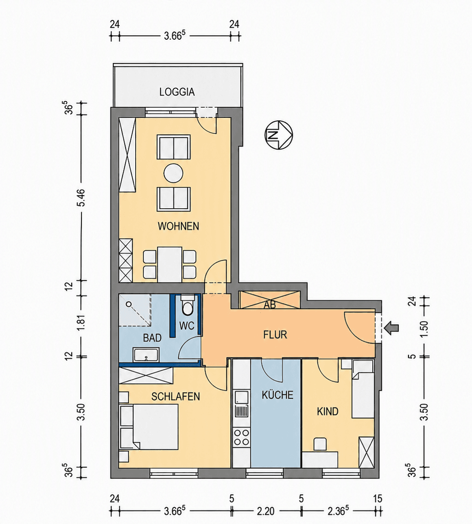 Prodej bytu 3+1 67 m², Berlin, Berlín Prodej bytu 3+1 67 m², Berlin, Berlín