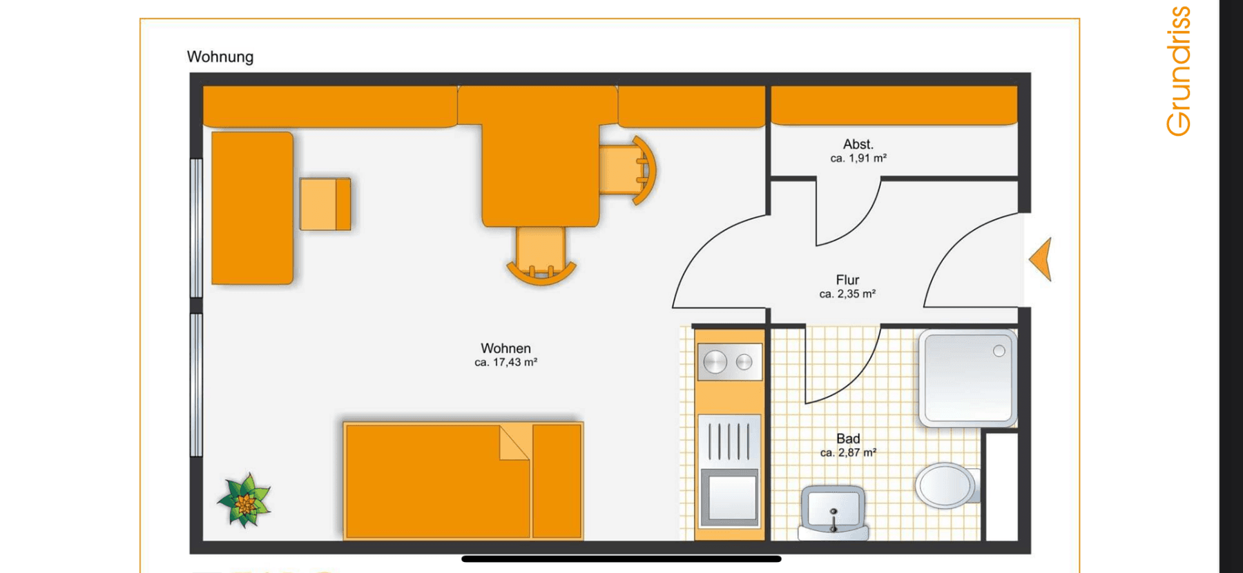 Pronájem bytu 1+1 25 m², Sielkamp 7A, Braunschweig, Dolní Sasko Pronájem bytu 1+1 25 m², Sielkamp 7A, Braunschweig, Dolní Sasko