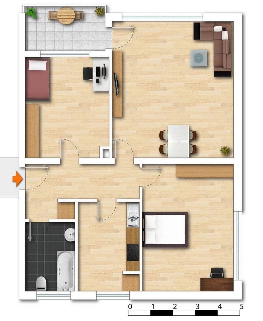 Pronájem bytu 3+1 67 m², Meßstetten, Bádensko-Württembersko Pronájem bytu 3+1 67 m², Meßstetten, Bádensko-Württembersko