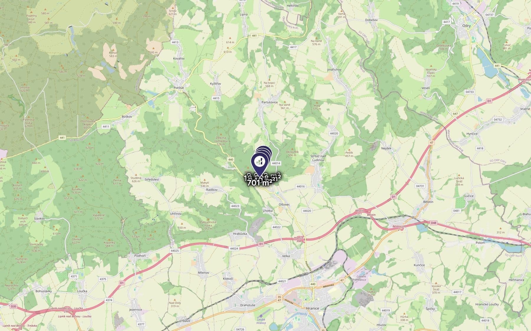 Prodej pozemku 30.822 m², Olšovec, Olomoucký kraj Prodej pozemku 30.822 m², Olšovec, Olomoucký kraj