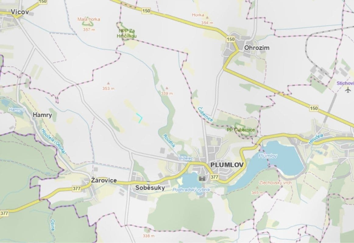 Prodej pozemku 2.255 m², Plumlov, Olomoucký kraj Prodej pozemku 2.255 m², Plumlov, Olomoucký kraj