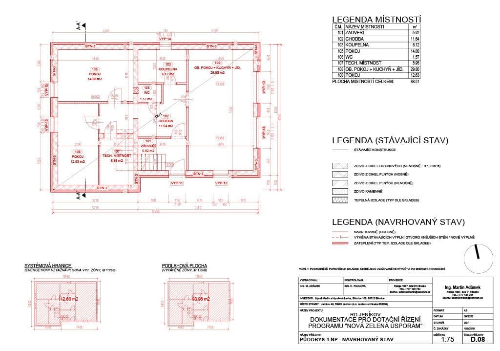 Pronájem domu 86 m², pozemek 700 m², Jeníkov, Pardubický kraj Pronájem domu 86 m², pozemek 700 m², Jeníkov, Pardubický kraj