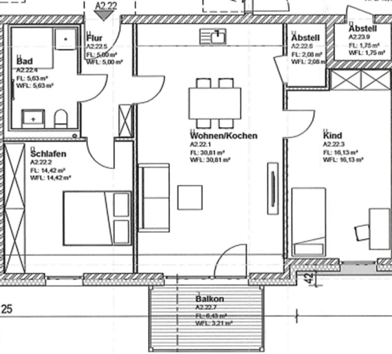 Pronájem bytu 3+1 77 m², Alter Mühlenweg 1 c, Bad Bevensen, Dolní Sasko Pronájem bytu 3+1 77 m², Alter Mühlenweg 1 c, Bad Bevensen, Dolní Sasko