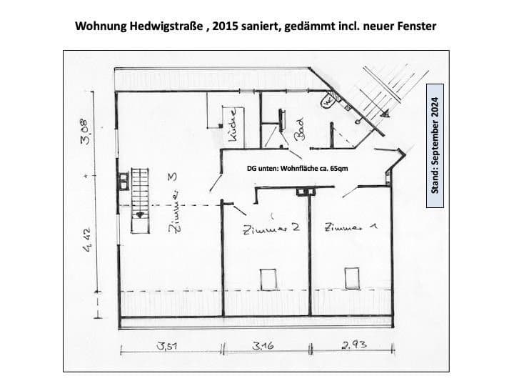 Pronájem bytu 4+1 85 m², Hedwigstraße 7, Braunschweig, Dolní Sasko Pronájem bytu 4+1 85 m², Hedwigstraße 7, Braunschweig, Dolní Sasko