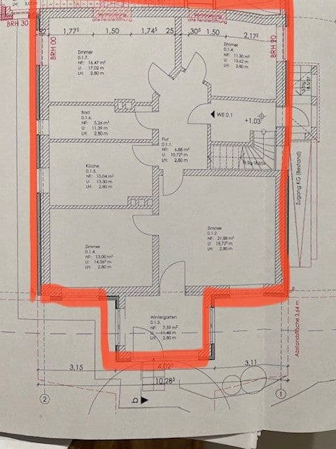 Pronájem bytu 4+1 111 m², Rudower Str. 178A, Berlin, Berlín Pronájem bytu 4+1 111 m², Rudower Str. 178A, Berlin, Berlín