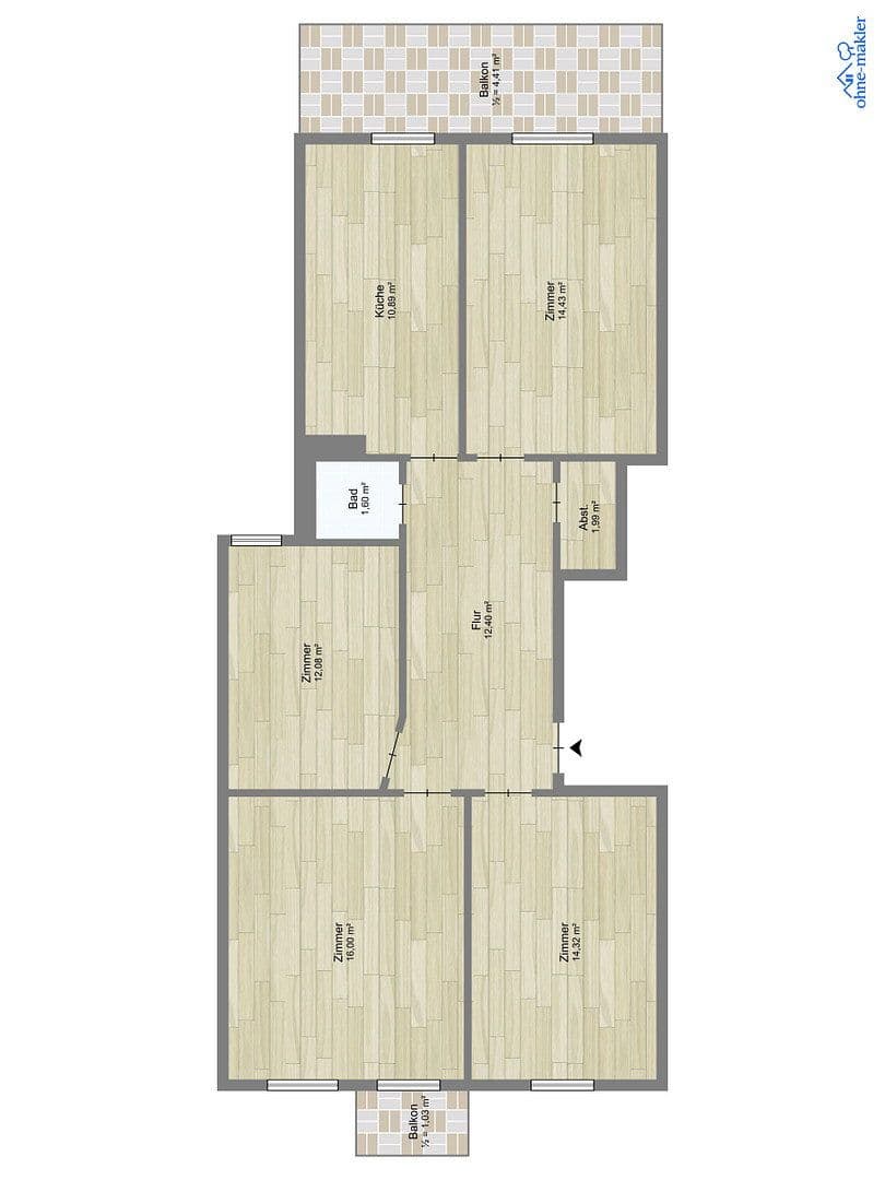 Prodej bytu 4+1 90 m², Hamburg, Hamburg Prodej bytu 4+1 90 m², Hamburg, Hamburg