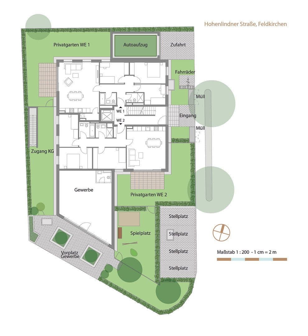 Pronájem bytu 2+1 50 m², Hohenlindner Straße 5, Feldkirchen, Bavorsko Pronájem bytu 2+1 50 m², Hohenlindner Straße 5, Feldkirchen, Bavorsko