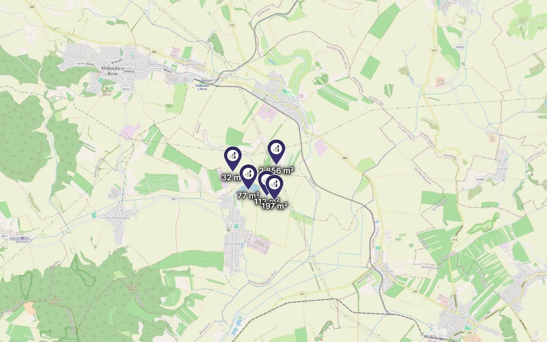 Prodej pozemku 3.275 m², Brumovice, Jihomoravský kraj Prodej pozemku 3.275 m², Brumovice, Jihomoravský kraj