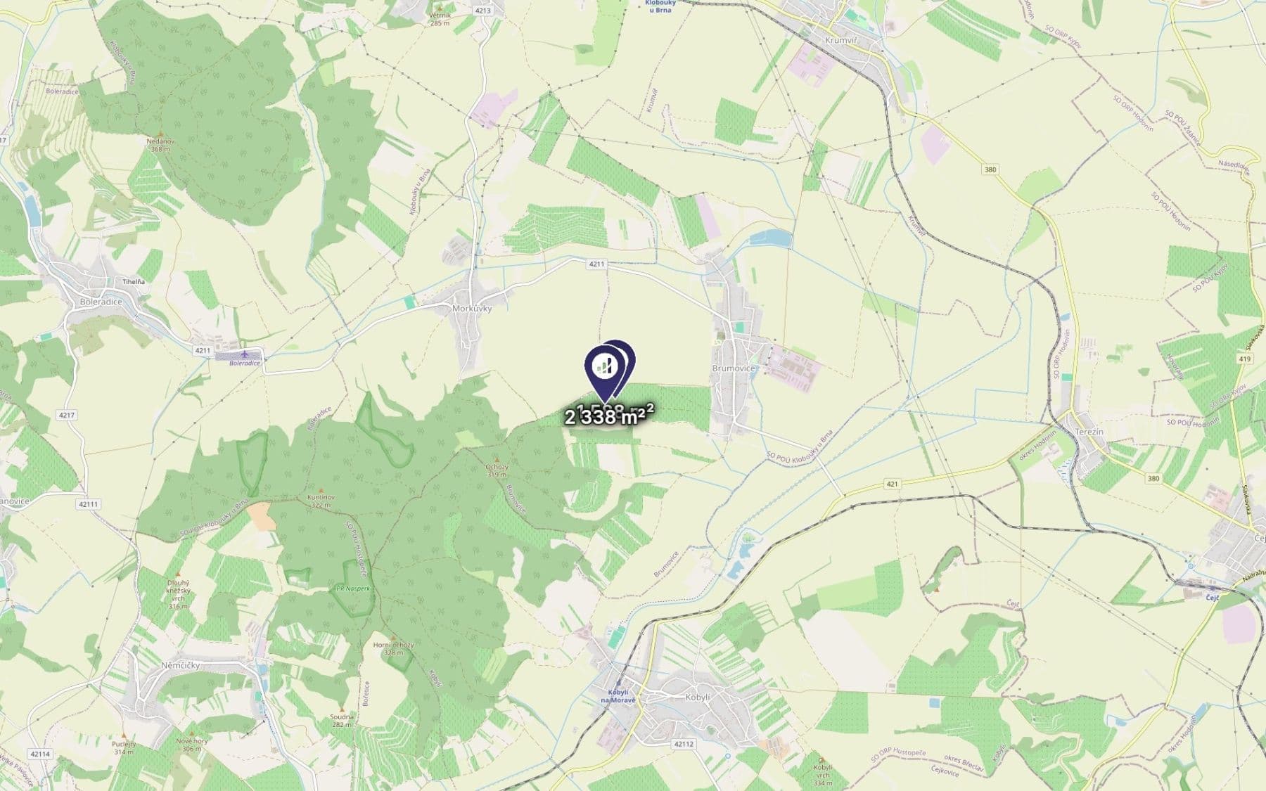 Prodej pozemku 3.926 m², Brumovice, Jihomoravský kraj Prodej pozemku 3.926 m², Brumovice, Jihomoravský kraj