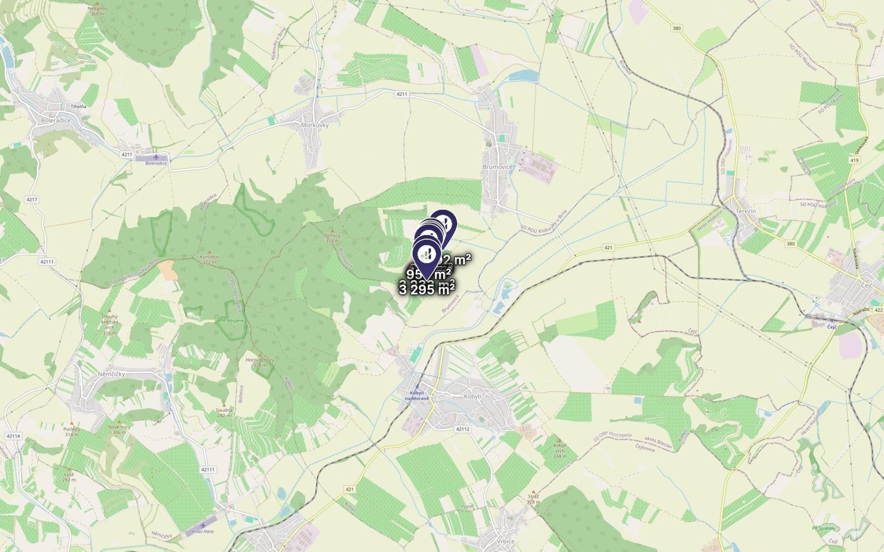 Prodej pozemku 14.781 m², Brumovice, Jihomoravský kraj Prodej pozemku 14.781 m², Brumovice, Jihomoravský kraj