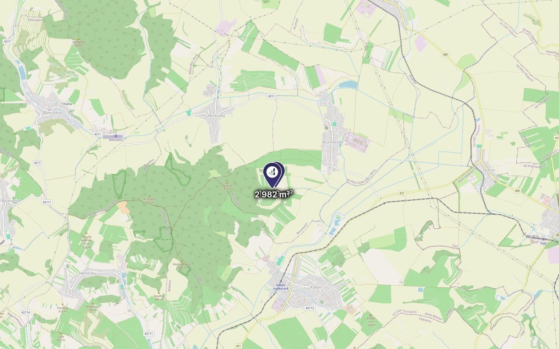 Prodej pozemku 4.931 m², Brumovice, Jihomoravský kraj Prodej pozemku 4.931 m², Brumovice, Jihomoravský kraj
