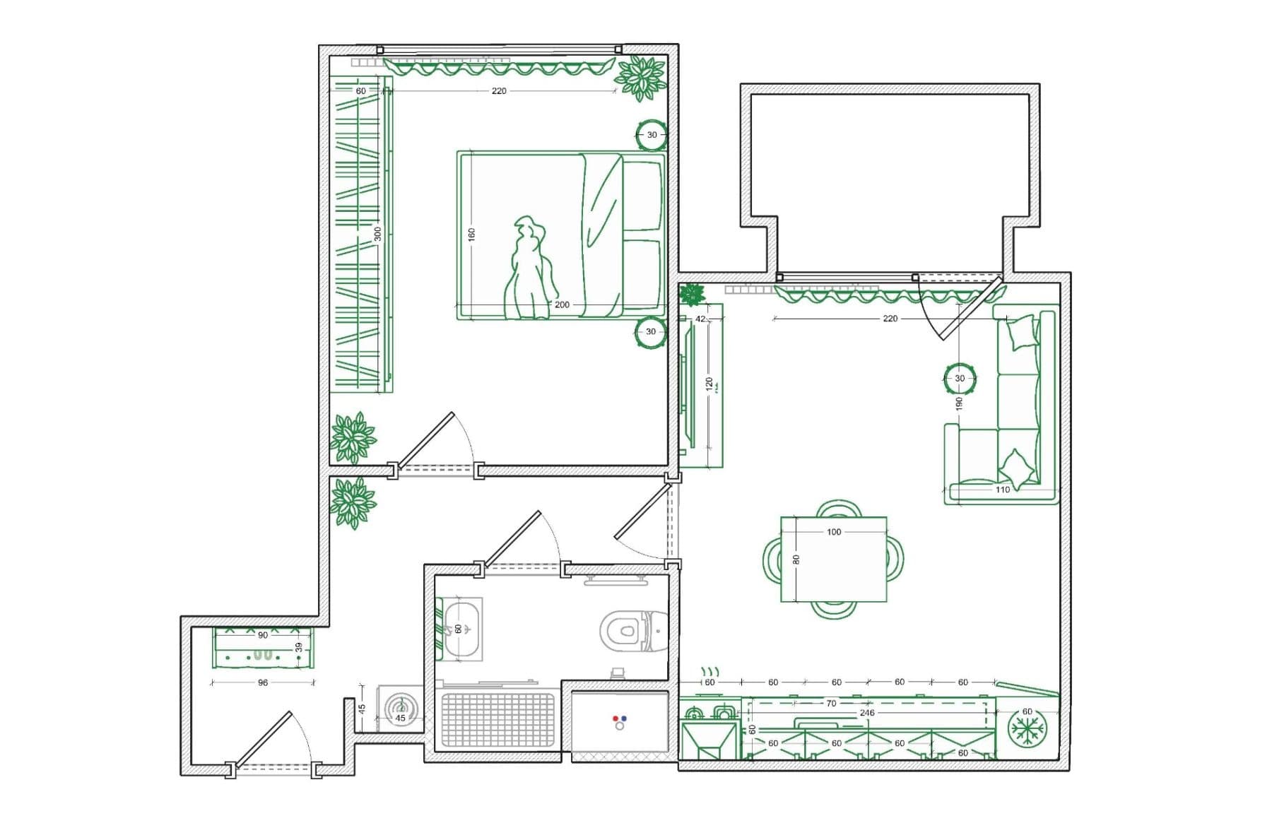 Prodej bytu 2+kk 43 m², V. Volfa, České Budějovice, Jihočeský kraj Prodej bytu 2+kk 43 m², V. Volfa, České Budějovice, Jihočeský kraj