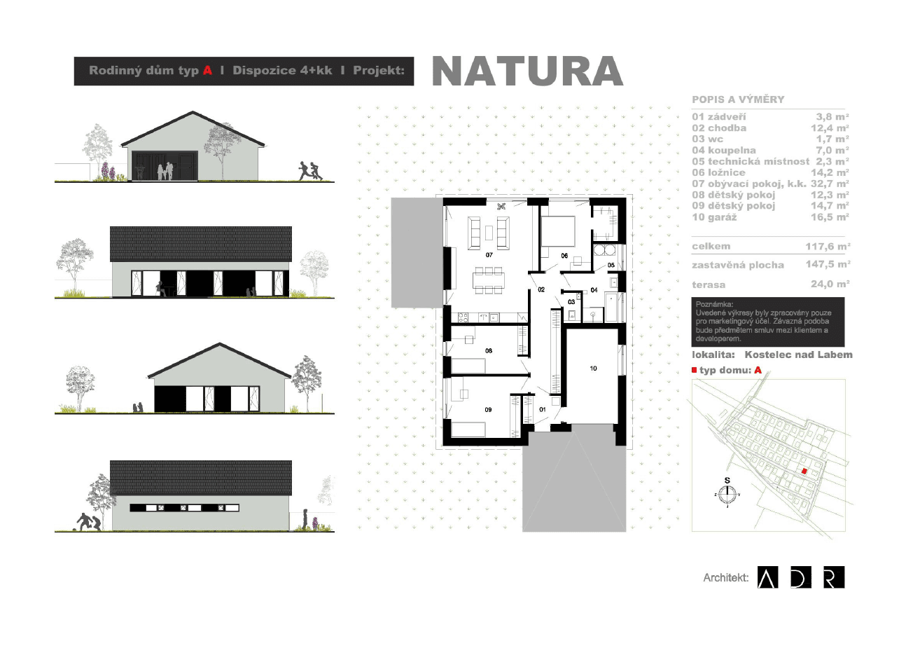 Prodej domu 120 m², pozemek 834 m², Spojovací, Kostelec nad Labem, Středočeský kraj Prodej domu 120 m², pozemek 834 m², Spojovací, Kostelec nad Labem, Středočeský kraj