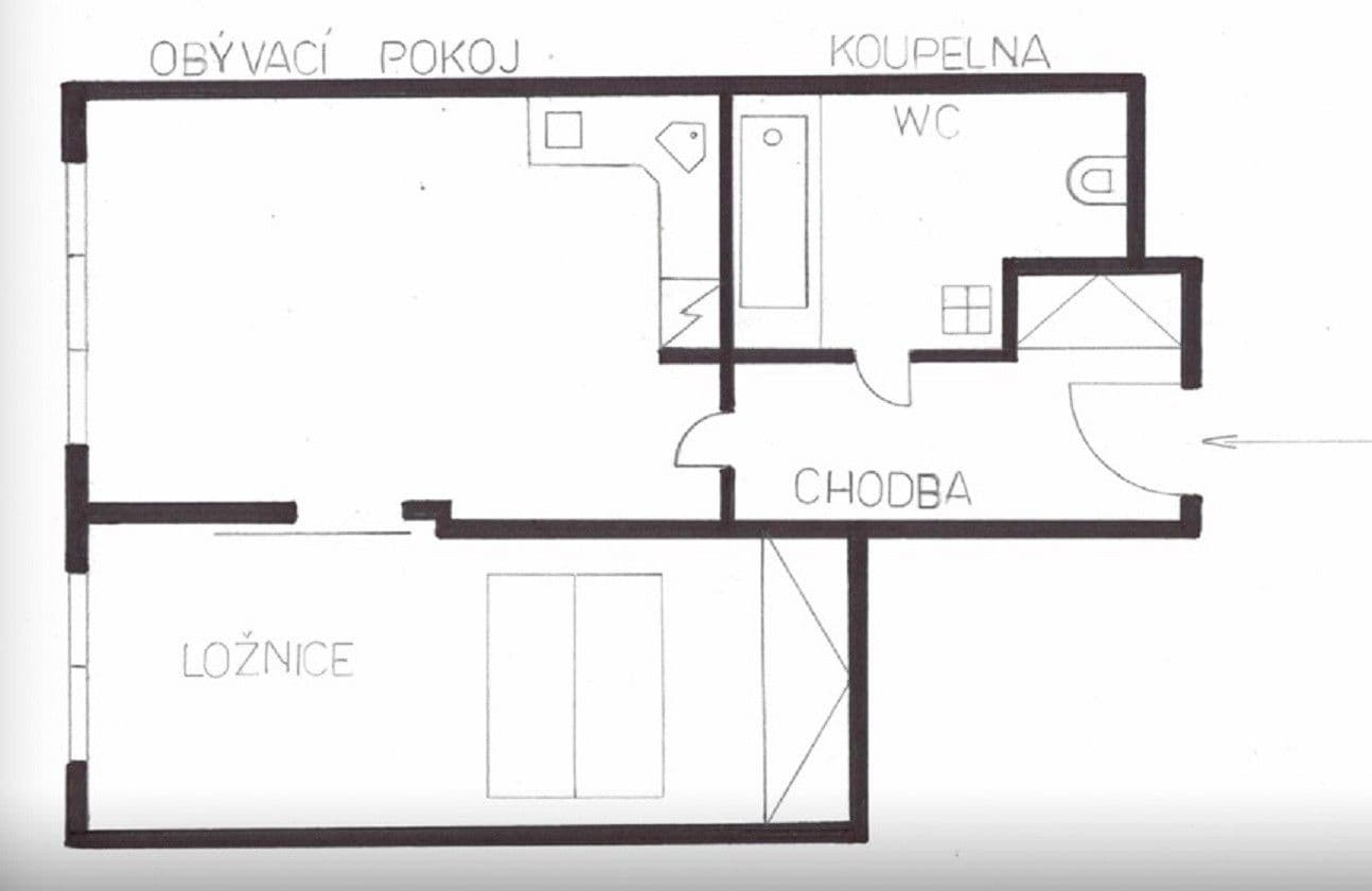 Pronájem bytu 2+kk 43 m², K Dálnici, Praha, Praha Pronájem bytu 2+kk 43 m², K Dálnici, Praha, Praha