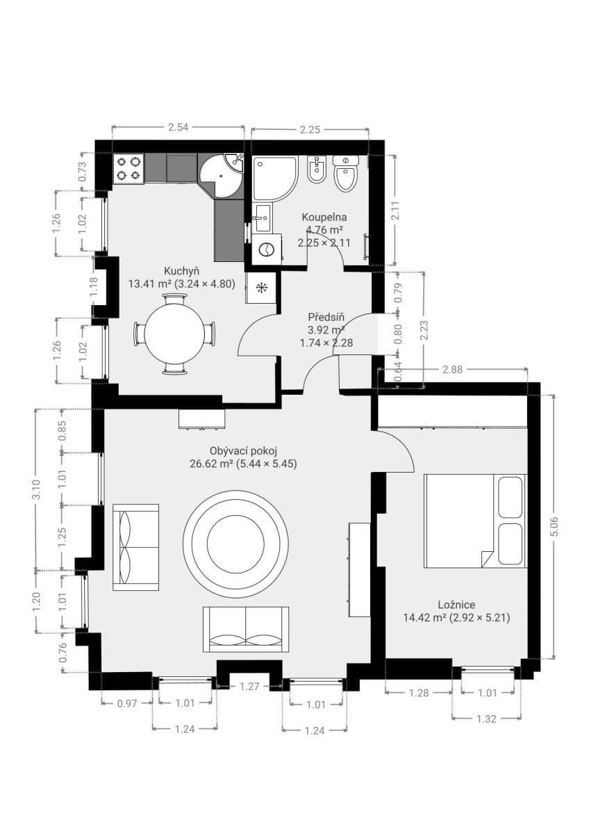 Prodej bytu 2+1 63 m², 1. máje, Hrádek nad Nisou, Liberecký kraj Prodej bytu 2+1 63 m², 1. máje, Hrádek nad Nisou, Liberecký kraj