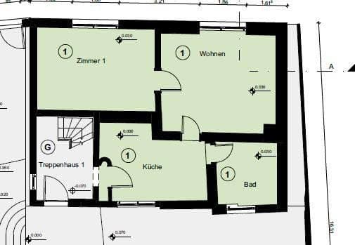 Pronájem bytu 2+1 51 m², Mühlgasse 1, Münzenberg, Hessen Pronájem bytu 2+1 51 m², Mühlgasse 1, Münzenberg, Hessen
