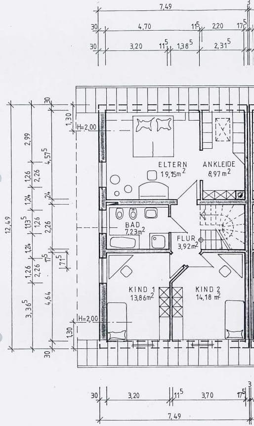 Prodej domu 180 m², pozemek 325 m², Bruchmühlbach-Miesau, Porýní-Falc Prodej domu 180 m², pozemek 325 m², Bruchmühlbach-Miesau, Porýní-Falc