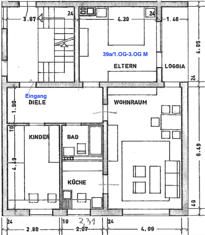 Pronájem bytu 3+1 80 m², Mommsenstr. 39a, Essen, Severní Porýní-Vestfálsko Pronájem bytu 3+1 80 m², Mommsenstr. 39a, Essen, Severní Porýní-Vestfálsko