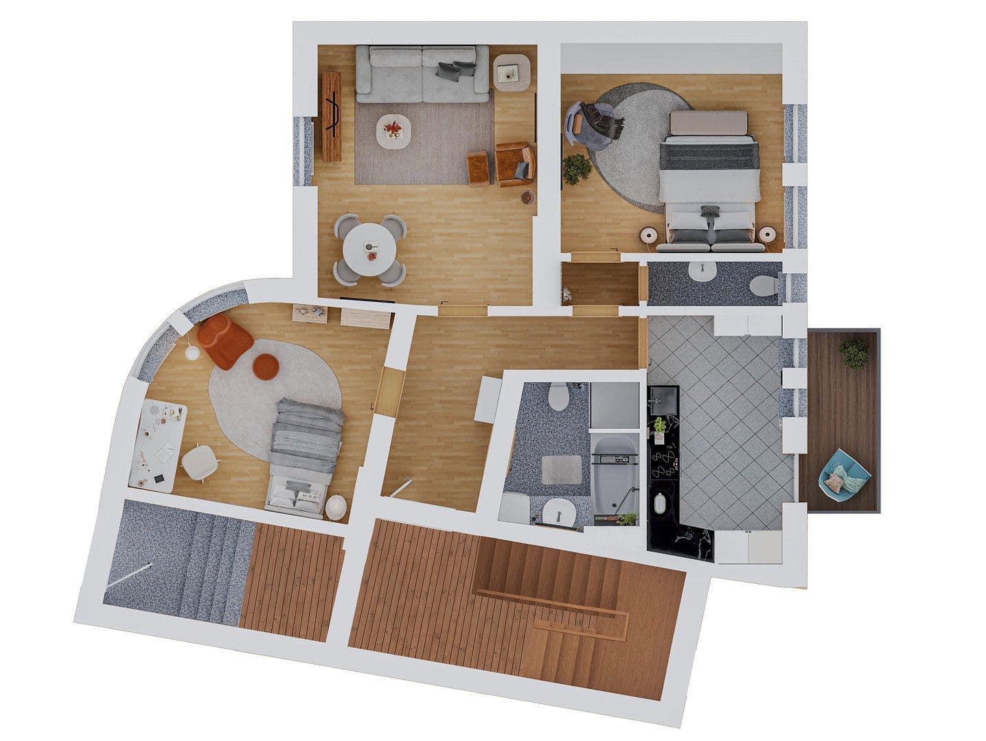 Prodej bytu 3+1 76 m², Weimar, Durynsko Prodej bytu 3+1 76 m², Weimar, Durynsko