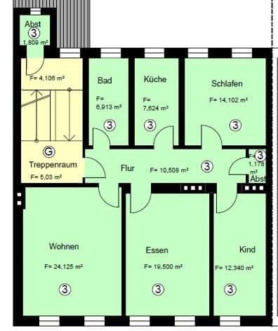Pronájem bytu 4+1 94 m², Hof, Bavorsko Pronájem bytu 4+1 94 m², Hof, Bavorsko