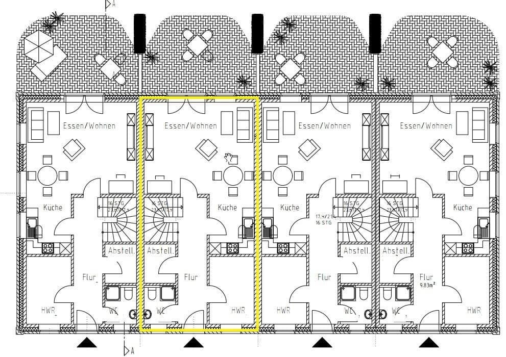 Pronájem domu 122 m², pozemek 195 m², Scheeßel, Dolní Sasko Pronájem domu 122 m², pozemek 195 m², Scheeßel, Dolní Sasko