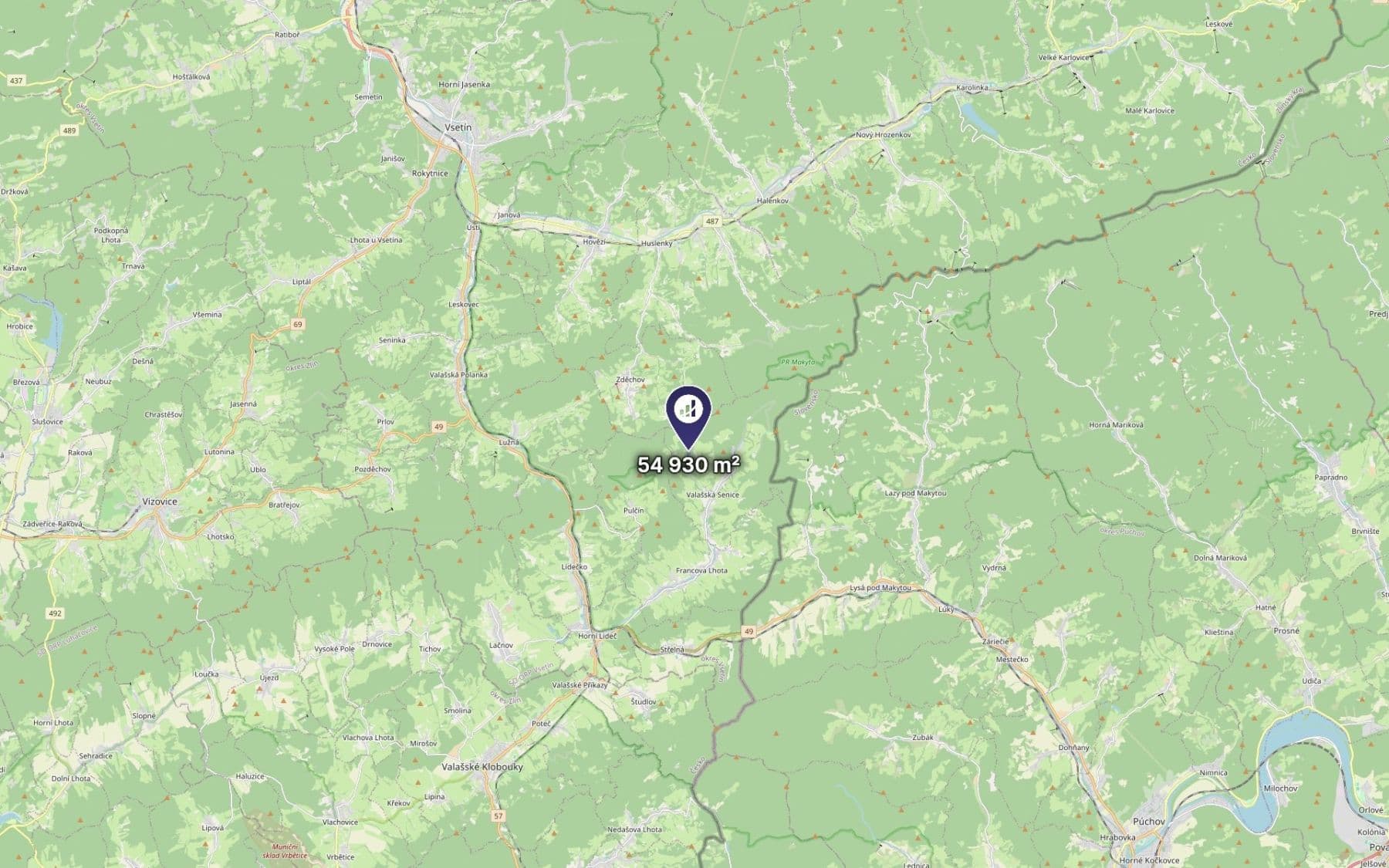 Prodej pozemku 54.930 m², Valašská Senice, Zlínský kraj Prodej pozemku 54.930 m², Valašská Senice, Zlínský kraj