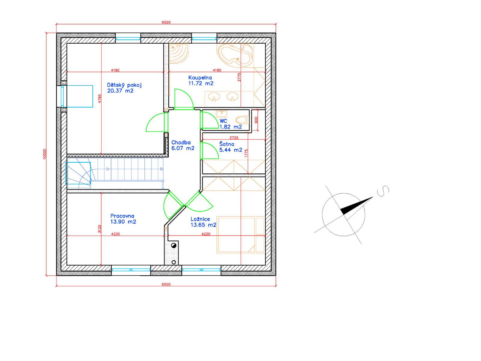 Prodej domu 178 m², pozemek 987 m², Kopretinová, Čerčany, Středočeský kraj Prodej domu 178 m², pozemek 987 m², Kopretinová, Čerčany, Středočeský kraj