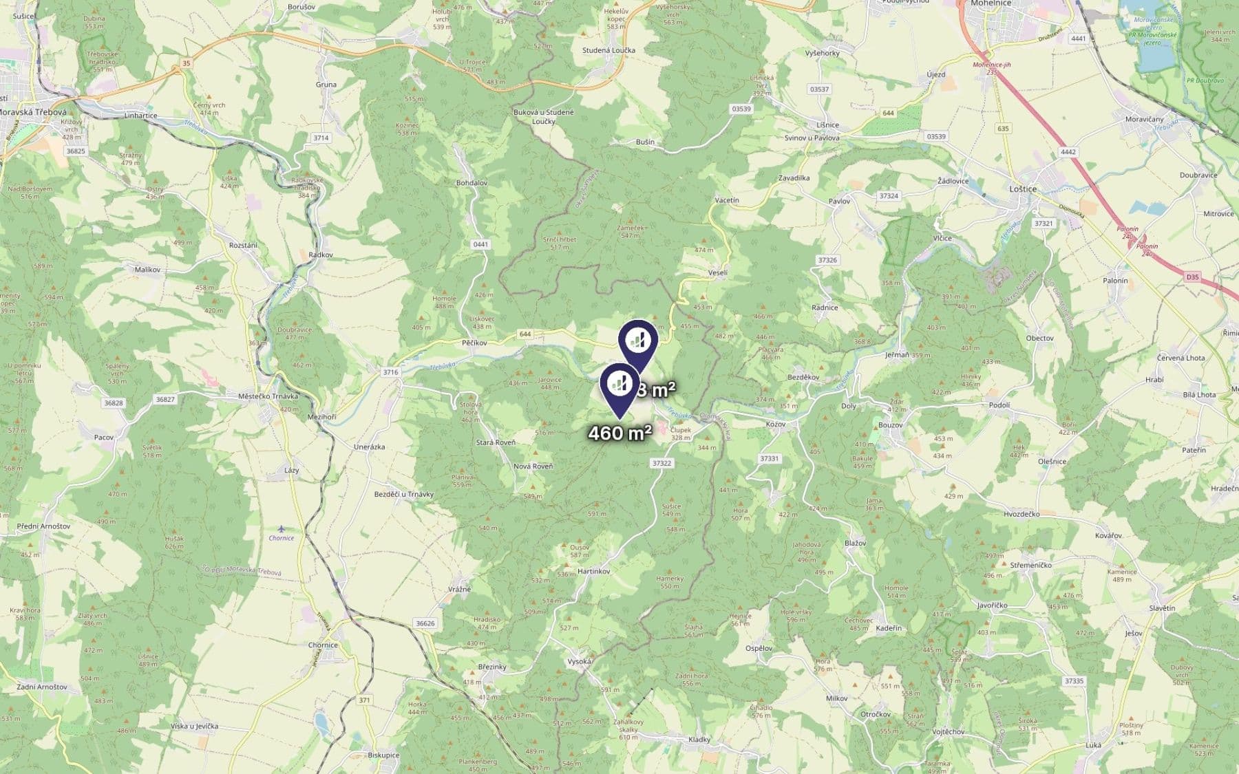 Prodej pozemku 2.033 m², Vranová Lhota, Pardubický kraj Prodej pozemku 2.033 m², Vranová Lhota, Pardubický kraj