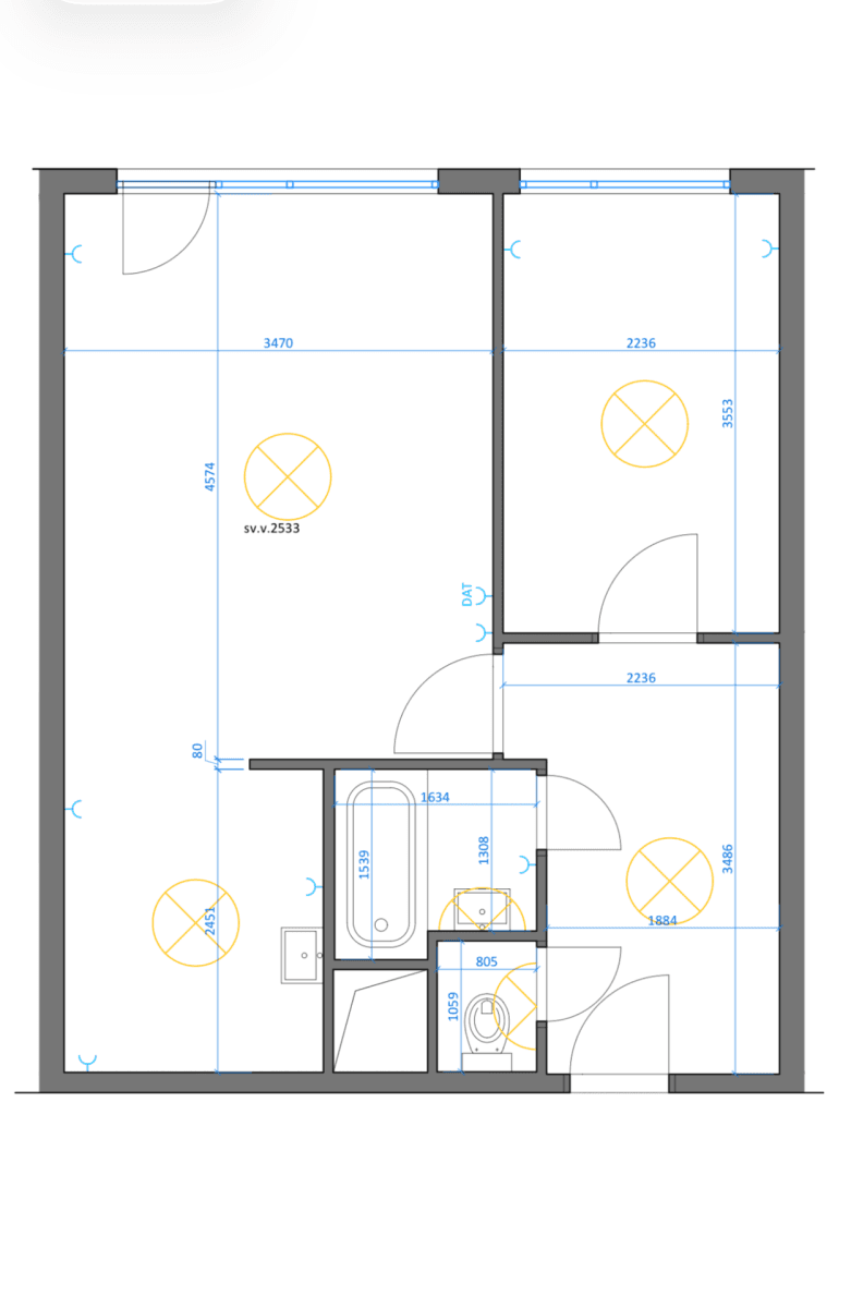 Pronájem bytu 2+kk 41 m², Strašnická, Praha, Praha Pronájem bytu 2+kk 41 m², Strašnická, Praha, Praha