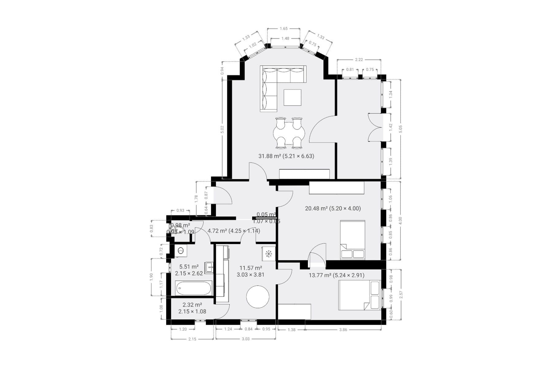 Pronájem bytu 3+1 116 m², Slavětínská, Praha, Praha Pronájem bytu 3+1 116 m², Slavětínská, Praha, Praha