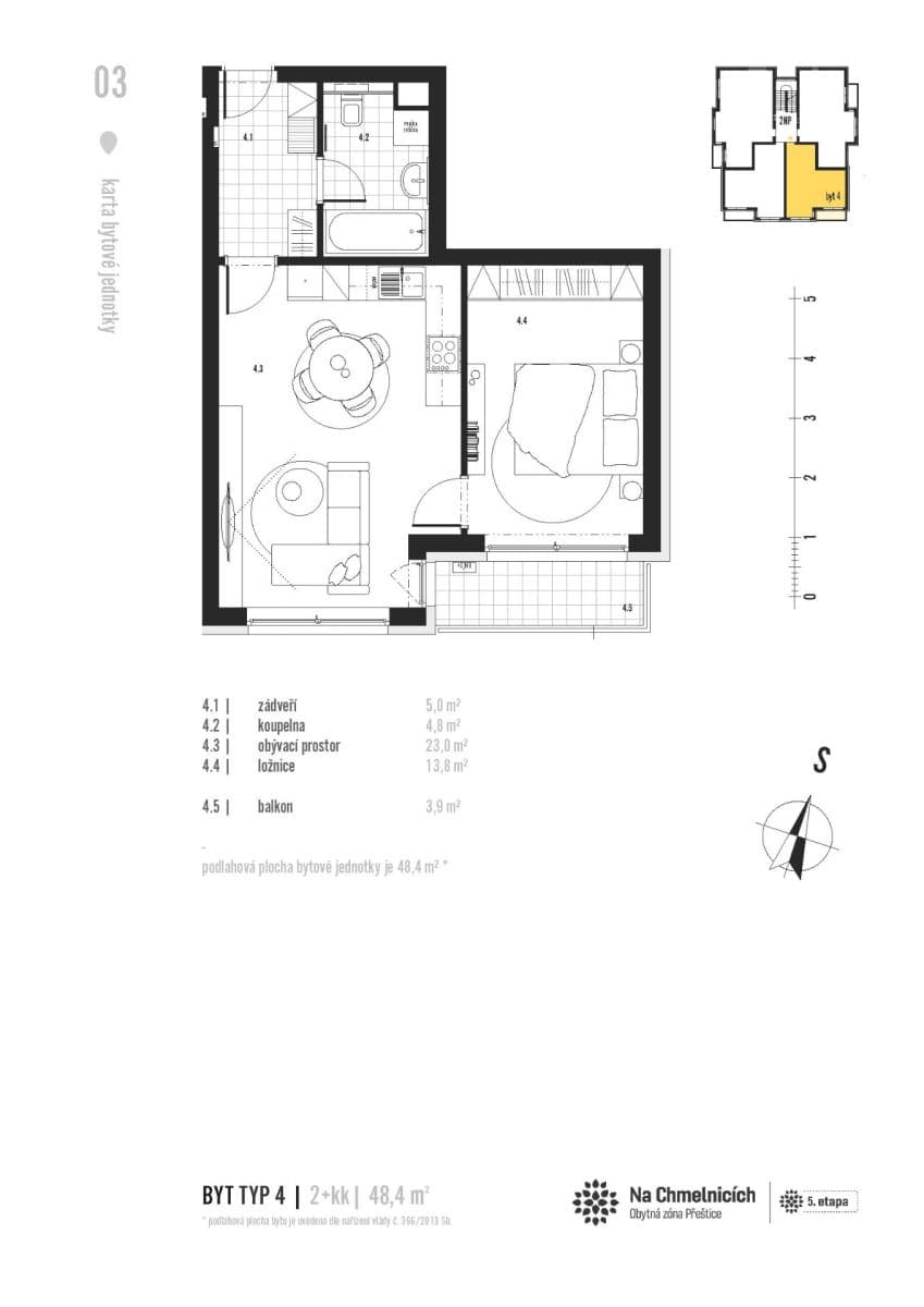 Pronájem bytu 2+kk 48 m², Řičákova, Přeštice, Plzeňský kraj Pronájem bytu 2+kk 48 m², Řičákova, Přeštice, Plzeňský kraj