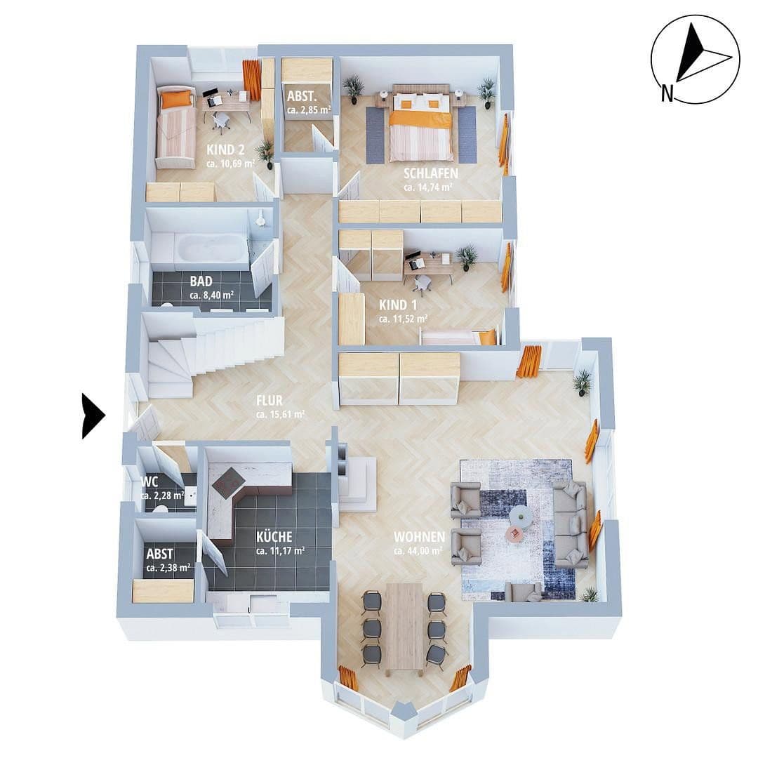 Pronájem domu 125 m², pozemek 780 m², Pferdekoppel 14, Neetze, Dolní Sasko Pronájem domu 125 m², pozemek 780 m², Pferdekoppel 14, Neetze, Dolní Sasko