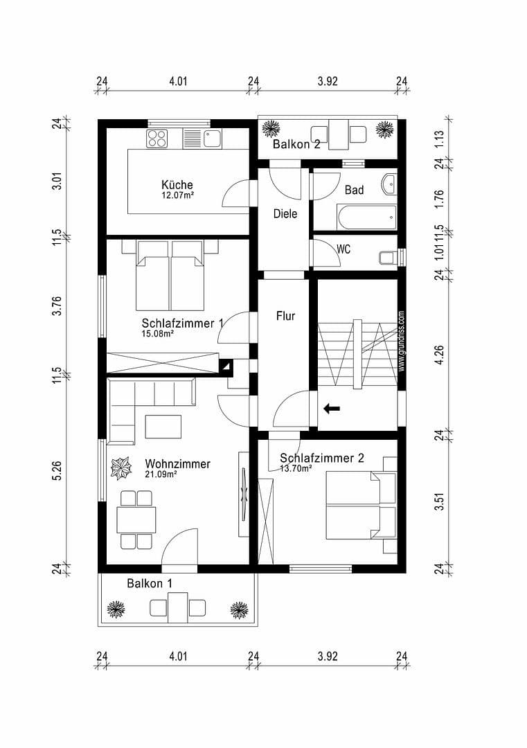 Prodej bytu 3+1 83 m², Heilbronn, Bádensko-Württembersko Prodej bytu 3+1 83 m², Heilbronn, Bádensko-Württembersko