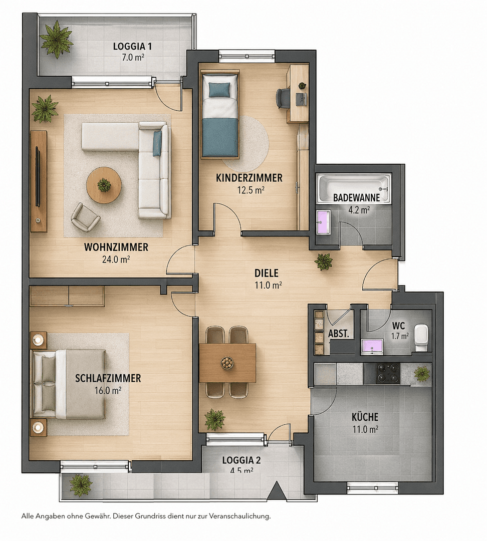 Pronájem bytu 3+1 90 m², Urftstr. 110, Mönchengladbach, Severní Porýní-Vestfálsko Pronájem bytu 3+1 90 m², Urftstr. 110, Mönchengladbach, Severní Porýní-Vestfálsko