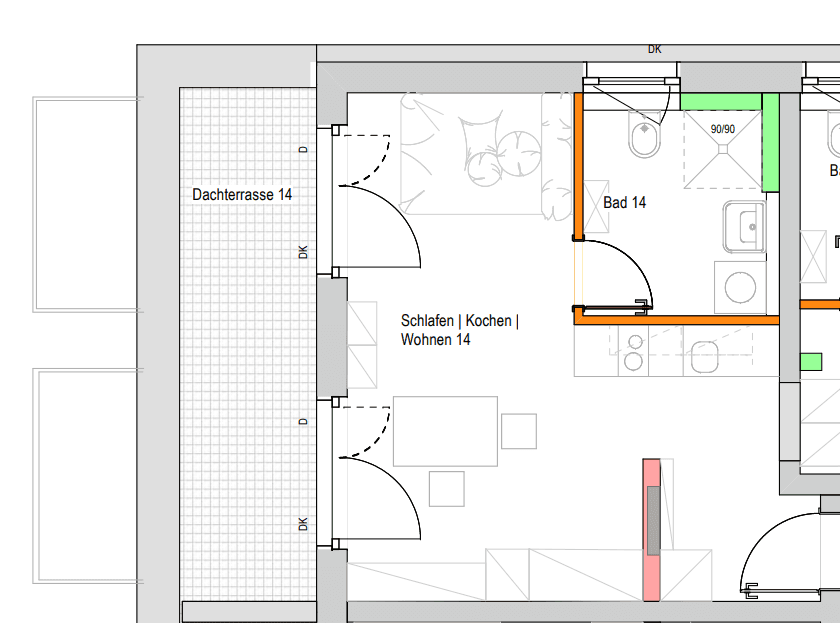 Pronájem bytu 1+1 34 m², Cappeler Straße 34, Marburg, Hessen Pronájem bytu 1+1 34 m², Cappeler Straße 34, Marburg, Hessen